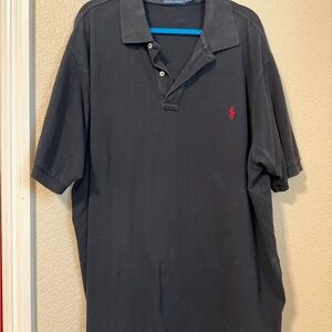 Polo by Ralph Lauren Men's Dark Polo with Red Logo